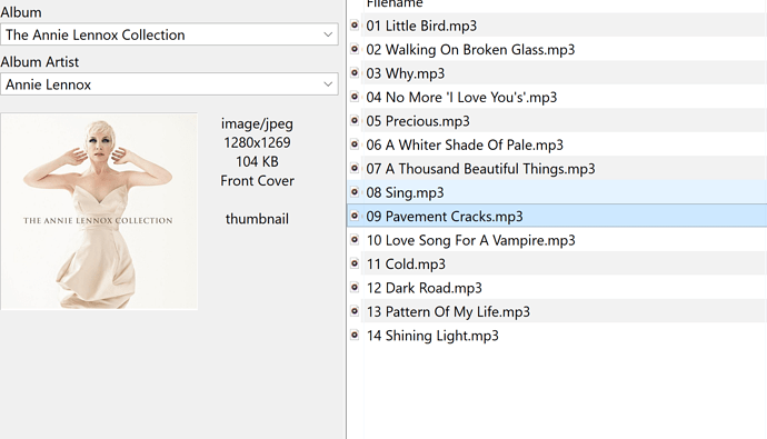 mp3tag sample