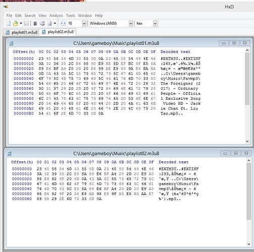 compare2files