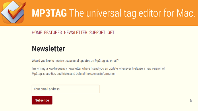 Newlsetter mp3tag