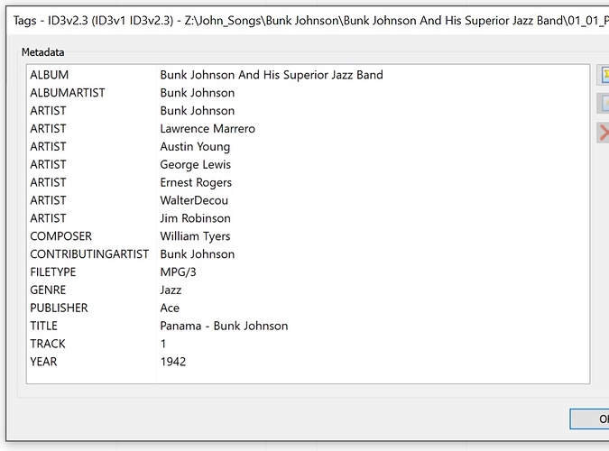 Only first ARTIST listed
