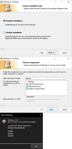 MP3Tag Installs As Portable