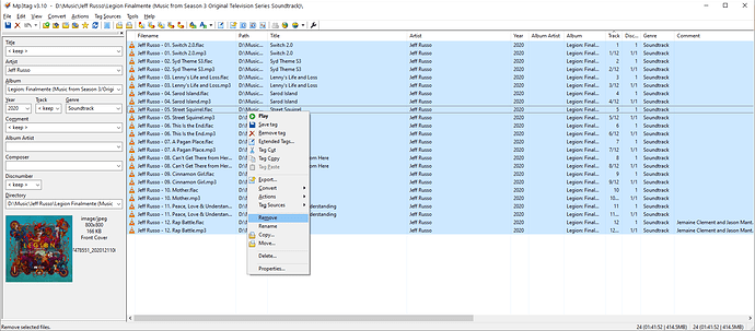 1 remove all files