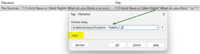 Tag - Filename