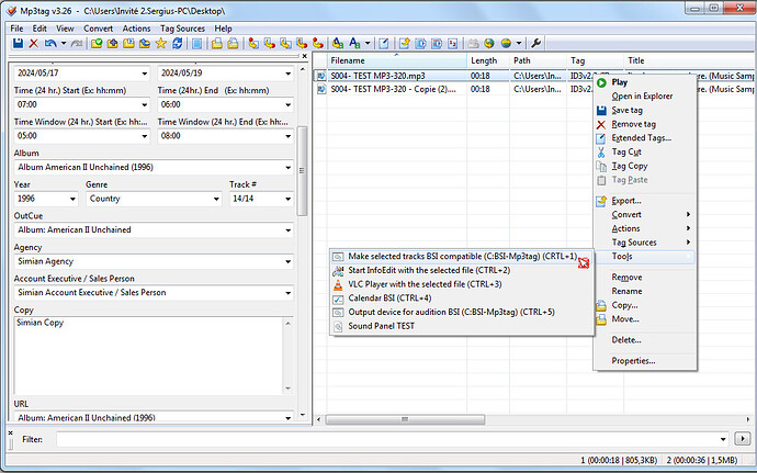 TEST 6-9 Data TAGS ( 2 Save (CTRL+S & CTRL1)