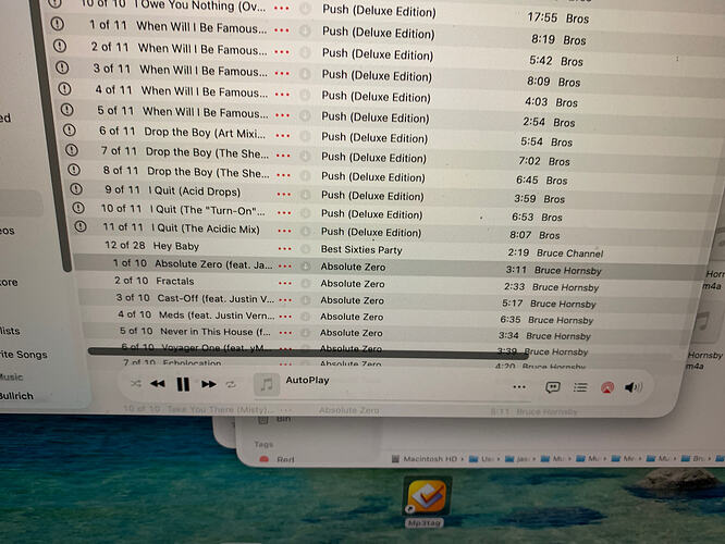 The album should go above the grey line on iTunes but obviously it can't read a non existent file/tag/metadata. I'm just trying to make it visible so Sonos can read it through mp3tag/iTunes