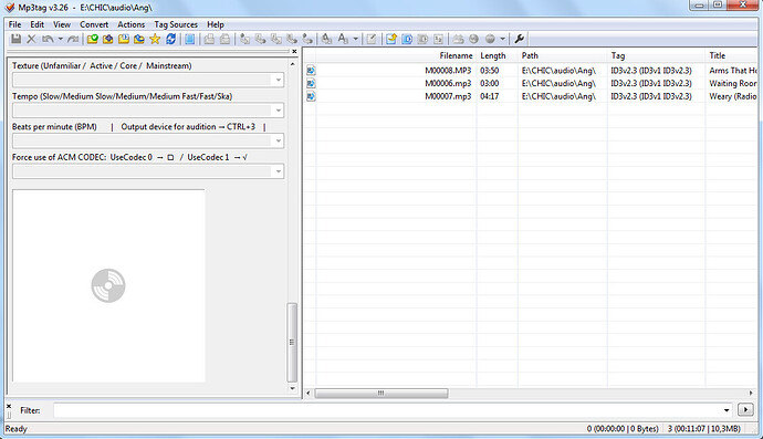 3 audio files are not in chronological order