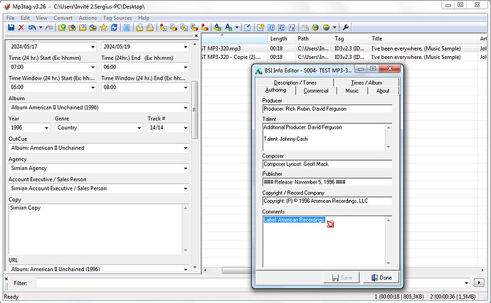 TEST 4-9 Data TAGS ( 2 Save (CTRL+S & CTRL1)