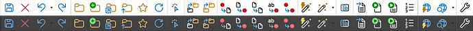 Toolbar with Modern Icons