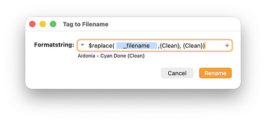 Tag to Filename