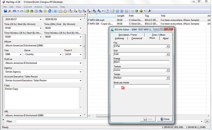 TEST 5-9 Data TAGS ( 2 Save (CTRL+S & CTRL1)