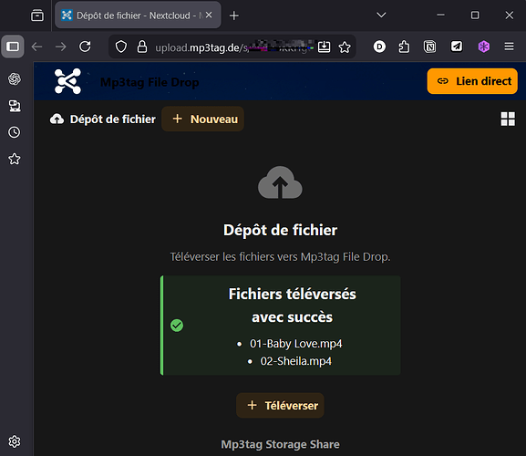 two first files dropped