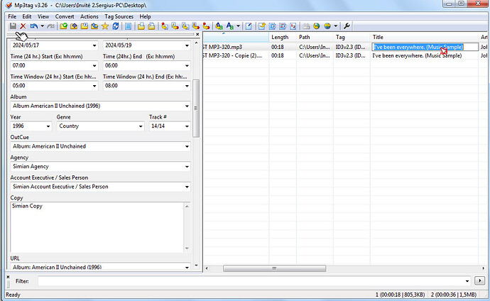 TEST 2-9 Data TAGS ( 2 Save (CTRL+S & CTRL1)