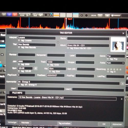 mit MP3Tag -Dateiname richtig, Zuordnung richtig - Warum
