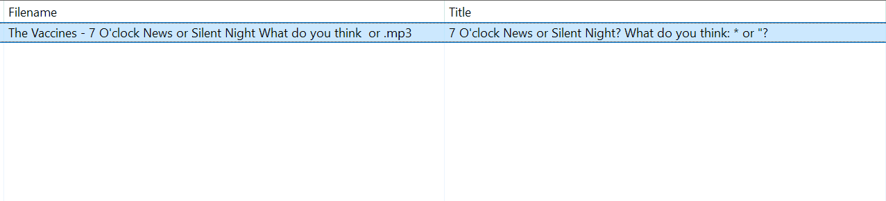 Convert Tag-Filename