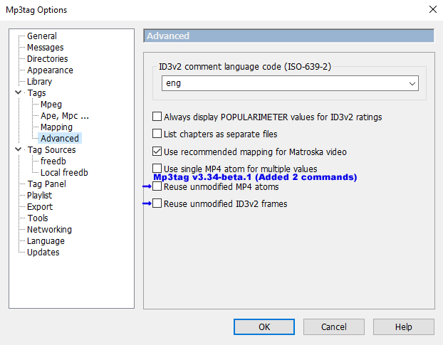 Mp3tag v3_34-beta.1 Reuse unmodified Mp4 atoms & ID3v2 frames